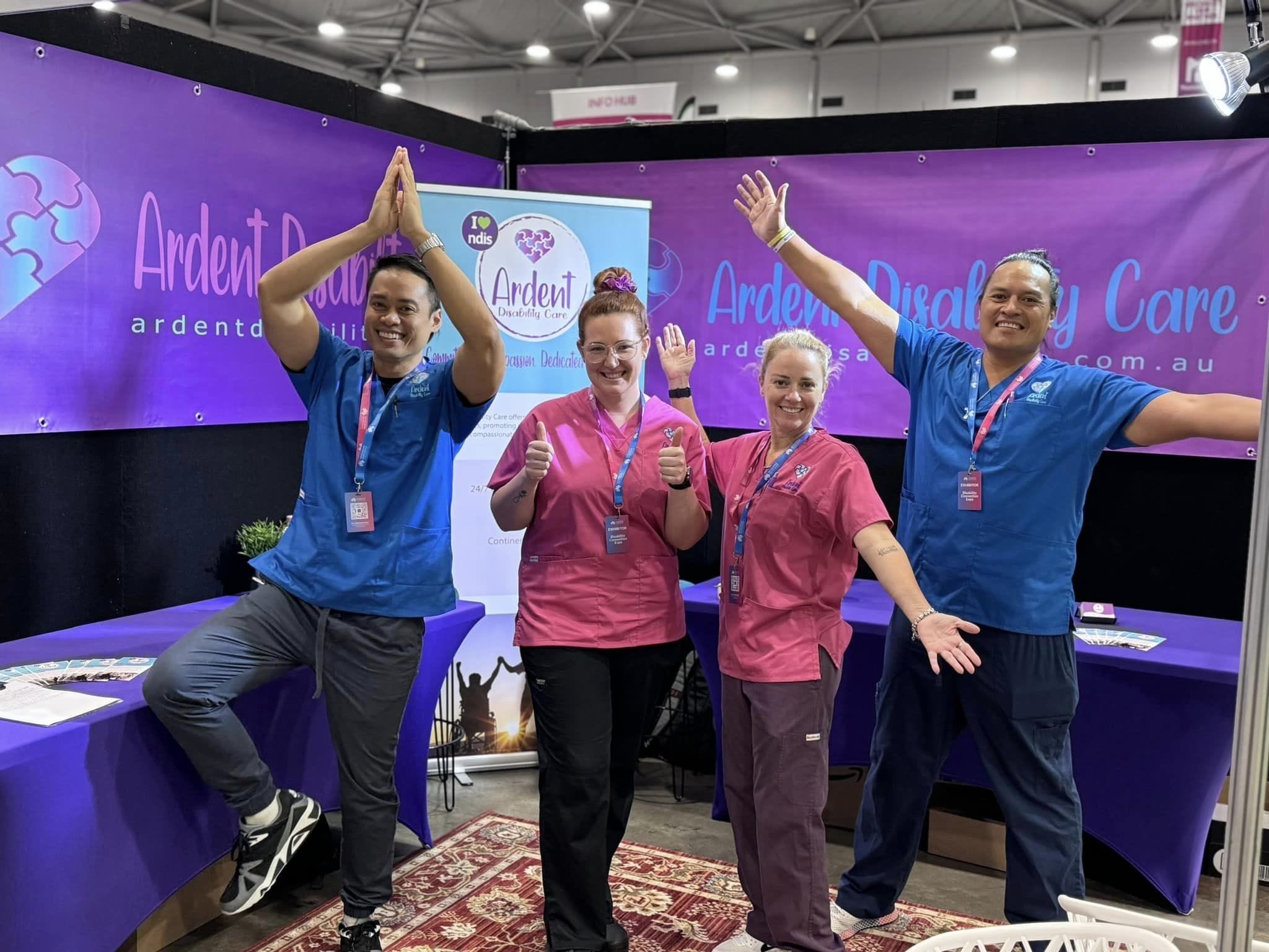 Our first Disability Expo 2023 - Archie, Emilee, Angela, Joseph